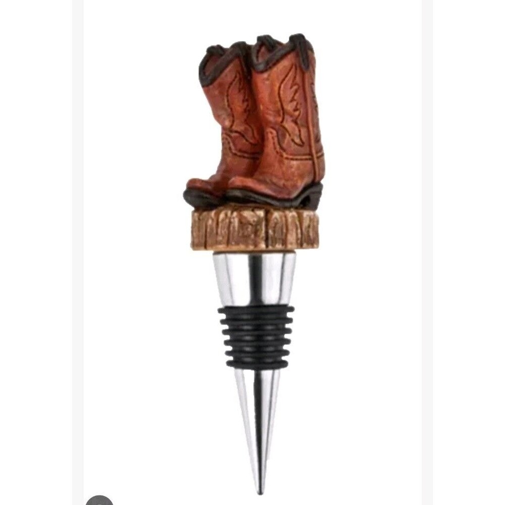 Cowboy Boot Bottle Stopper by Foster and Rye